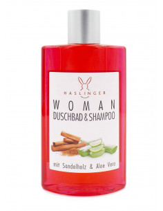 Haslinger šampūnas ir dušo gelis moterims Sandalwood, Aloe Vera
