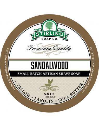 Skūšanās ziepes Stirling Soap Sandalwood 170ml