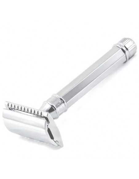 Edwin Jagger kroomitud kaheksanurkse käepidemega raseerija