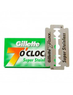Gillette 7 O’Clock Super Stainless divpusēji skūšanās asmeņi 5 gab
