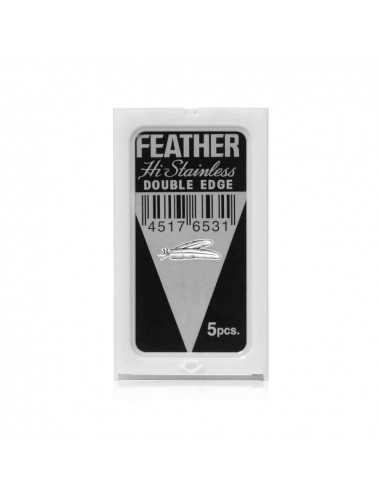 Feather divpusēji skūšanās asmeņi 5 gab