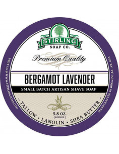 Skūšanās ziepes Stirling Soap Bergamot Lavender 170ml