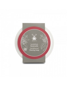 Mühle skūšanās ziepes ar sandalkoku porcelāna traukā 65g