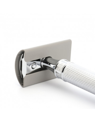 Mühle dubultā asmeņu skuvekļa aizsardzība